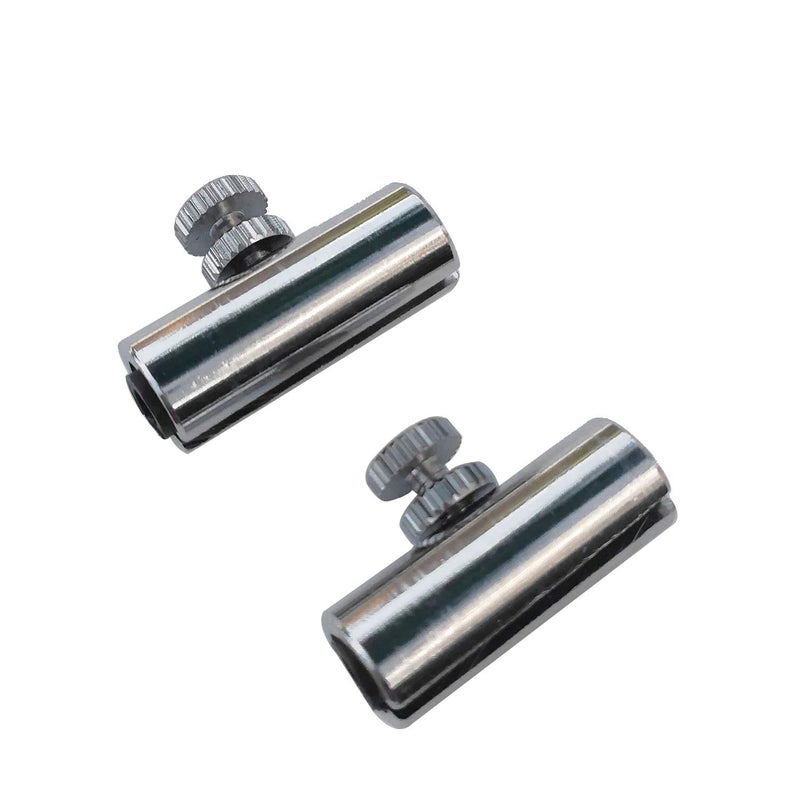 WingPower Cello Mute 2Pieces, Brass Adjustable Cello Wolf Tone Eliminator Wolf Tone Mute Suppressor Tube Eliminate Wolf Tone (Silver) - Image 1